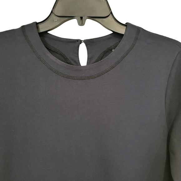 European Culture Navy Blue Dress/Size Small/Cotton and Lycra Blend - Picture 2 of 11